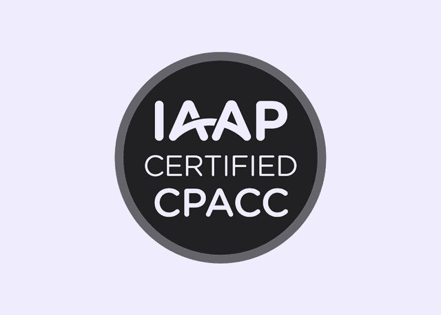 IAAP CPACC Accessibility Certified