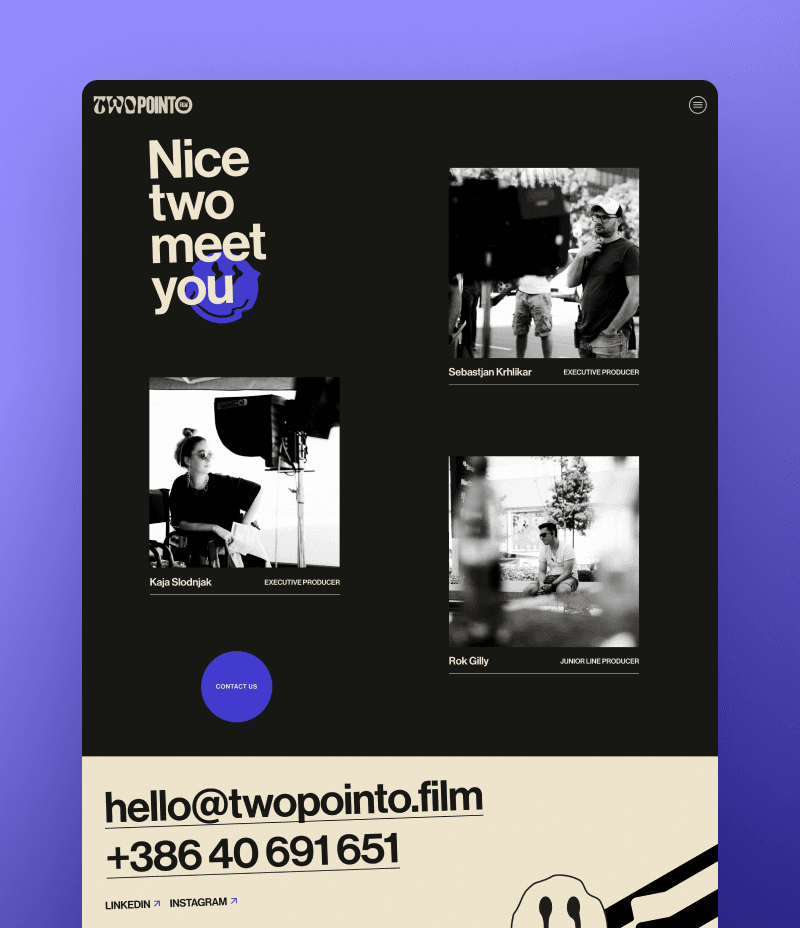 Portfolio spletna stran Film 2.0