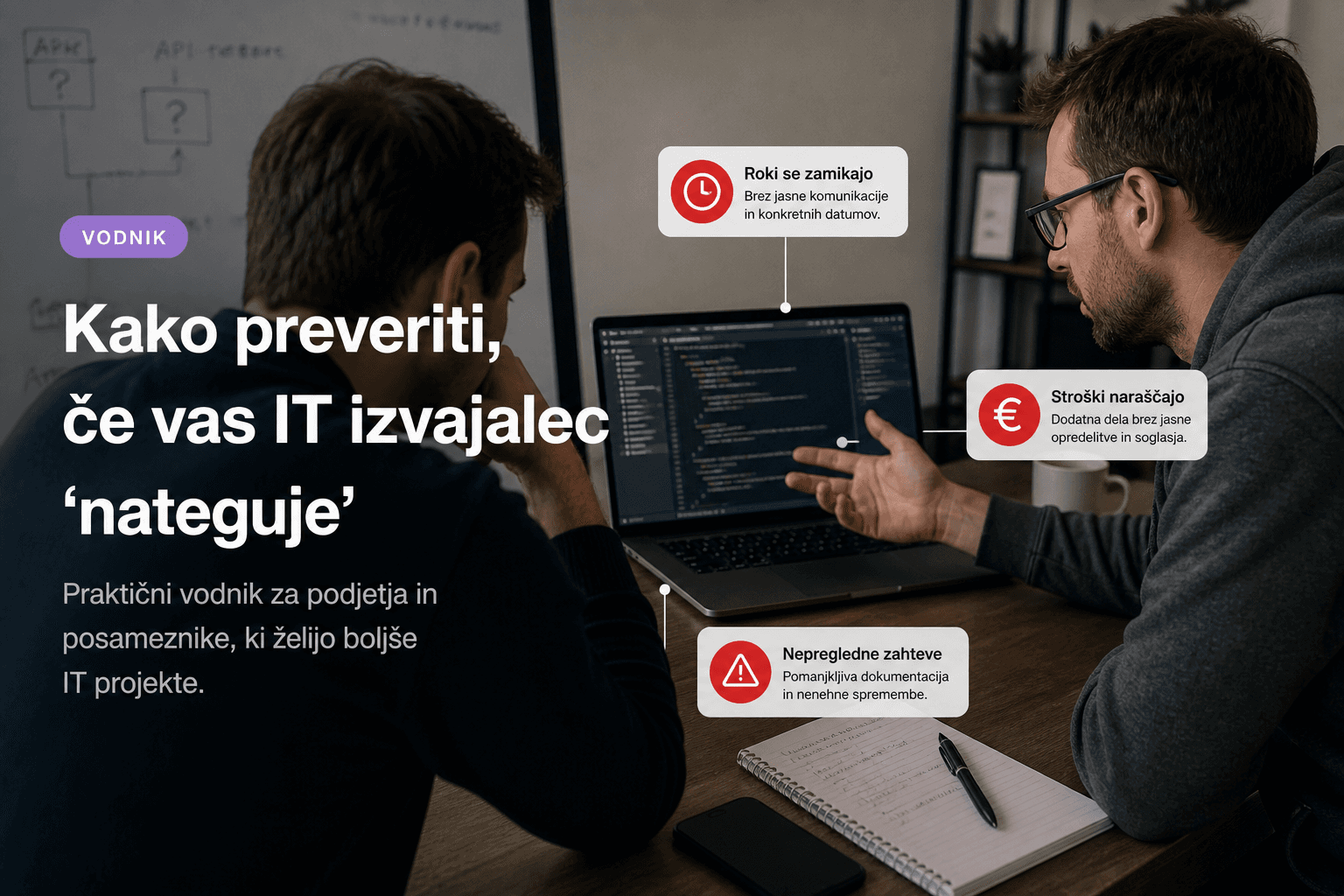 Kako preveriti če vas izvajalec nateguje vodnik