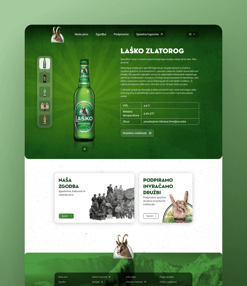 Laško Beer Turns 200 with a Bold New Web