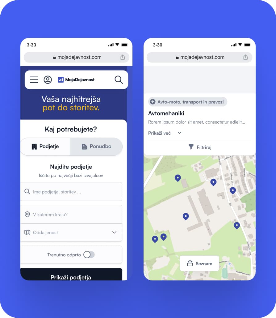 Moja Dejavnost Platform