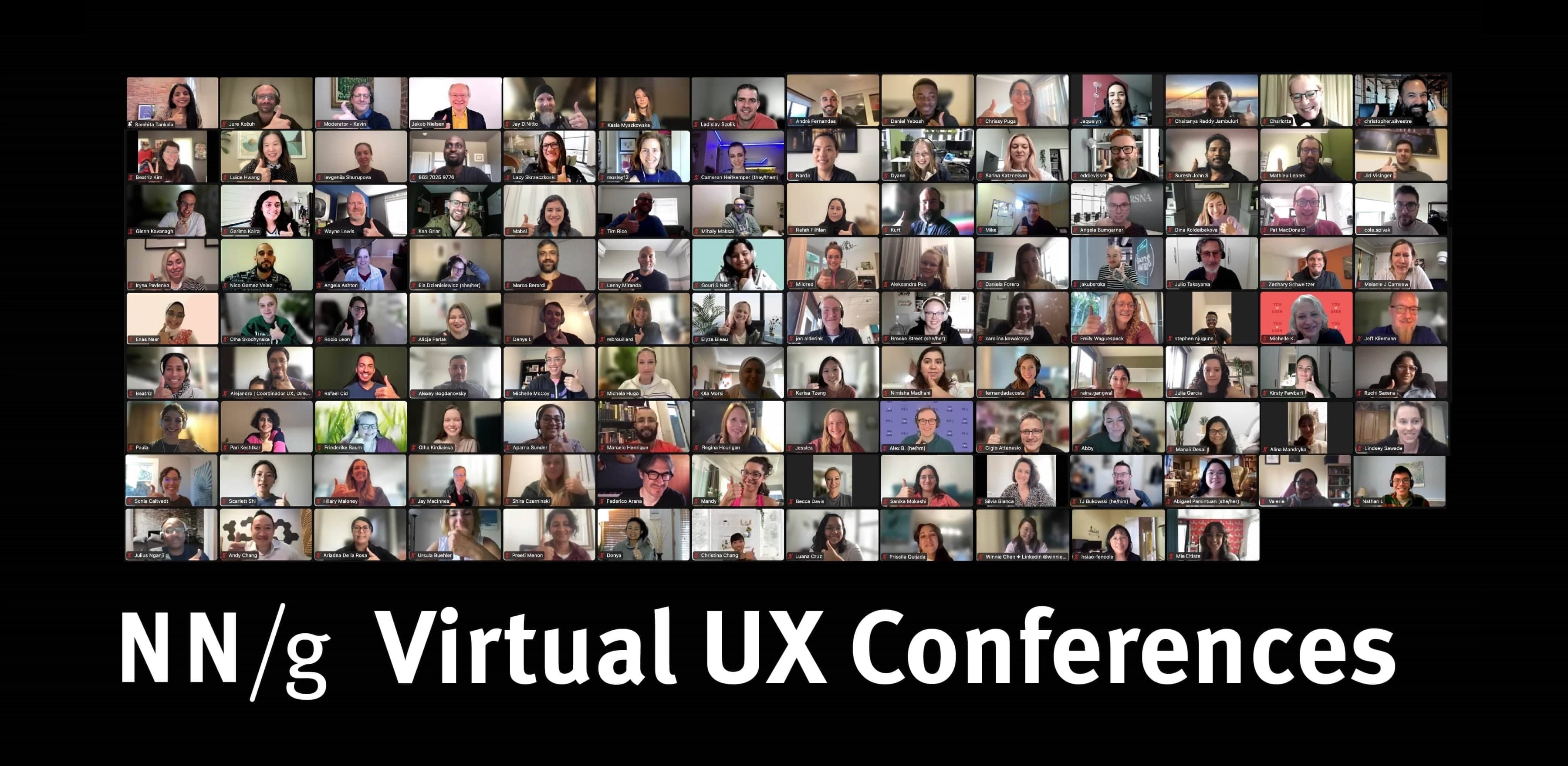NN/g’s Virtual training and UX certification