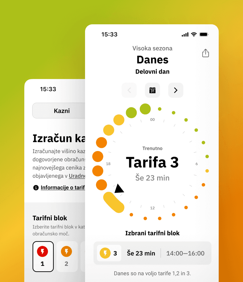 Tarifnik mobile app